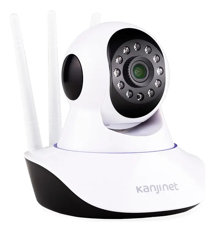 Camara Kanji Kj-camip1mx2 Smart Ip 3 Antenas Wifi 720hd. Blanco
