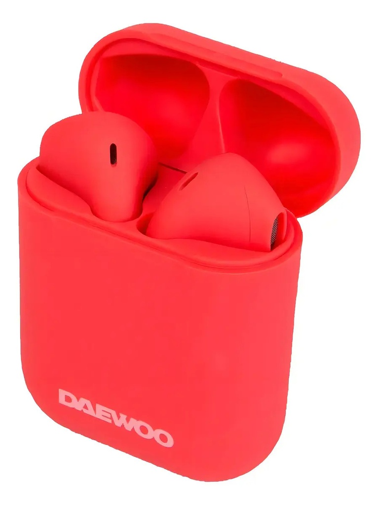 Auricular Inalámbrico Bluetooth 5.0 Tws Daewoo Prix Red Colo Rojo
