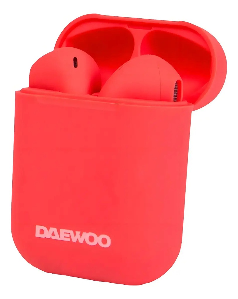 Auricular Inalámbrico Bluetooth 5.0 Tws Daewoo Prix Red Colo Rojo