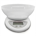 Balanza De Cocina Digital Kanji Home 5kg B05 Con Recipiente Capacidad Máxima 5 Kg Blanco