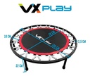 * Mini Trampolin Vxplay 1mts Gimnasia Fitness Profesional Negro