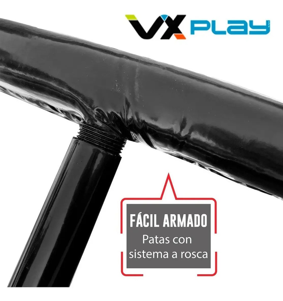 * Mini Trampolin Vxplay 1mts Gimnasia Fitness Profesional Negro