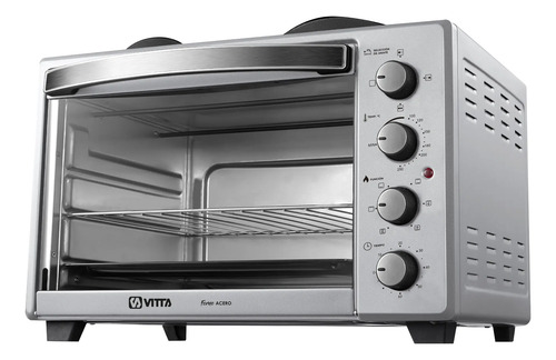[3242] Horno Electrico Forno Vitta 45l Con Anafe (Acero)