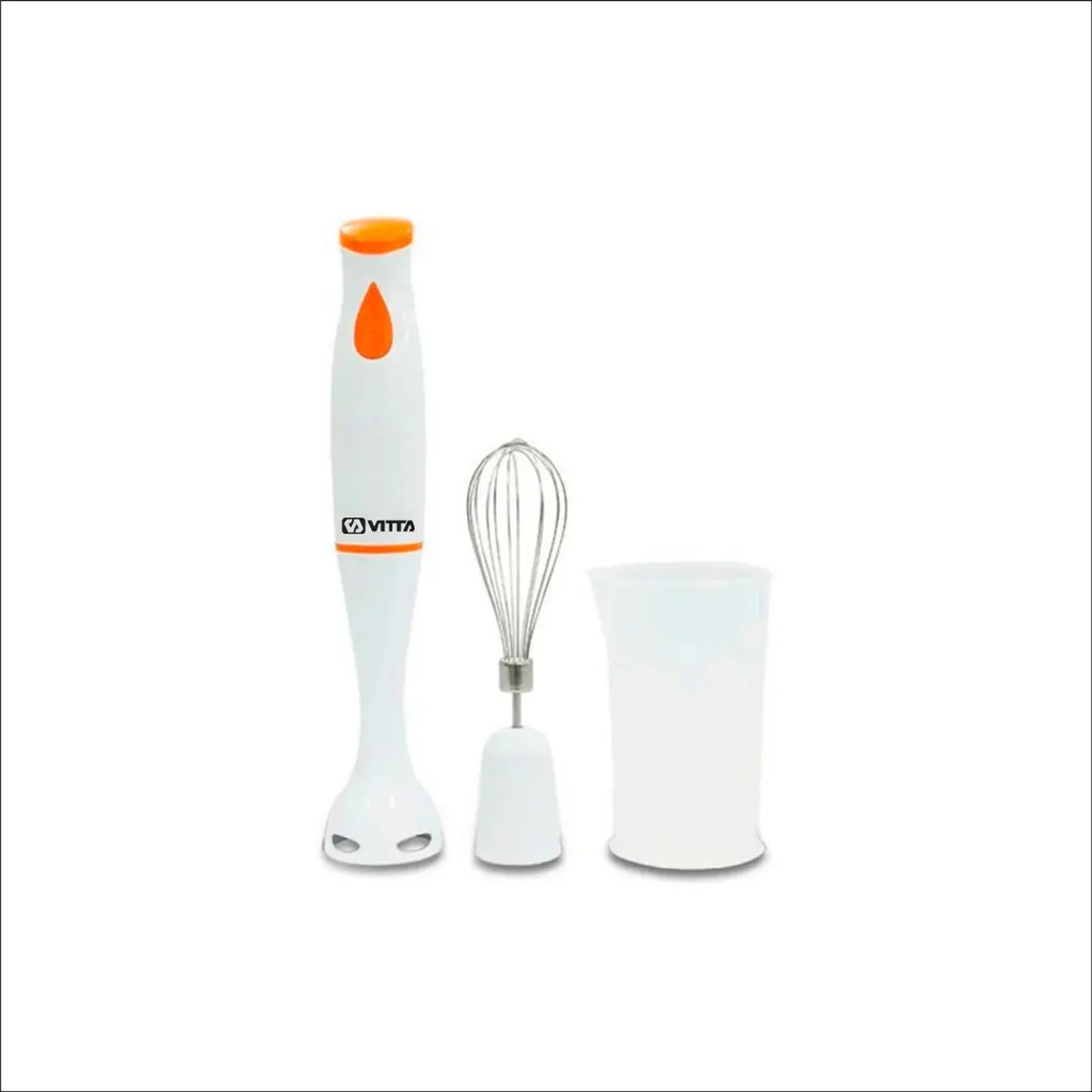 Minipimer Licuadora De Mano Vitta 2 En 1 800w Blanco