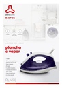 Plancha Vapor Ultracomb 1400w Antiadherente Rociador Pl4170 Color Violeta 220 V