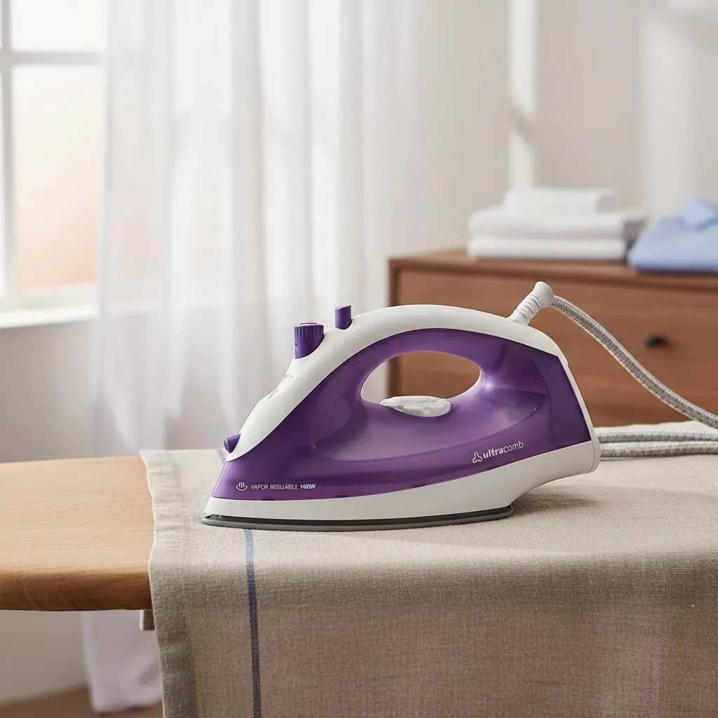 Plancha Vapor Ultracomb 1400w Antiadherente Rociador Pl4170 Color Violeta 220 V