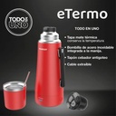 Termo Eléctrico Peabody Pe-eta1001r Rojo Dos En Uno 1lt