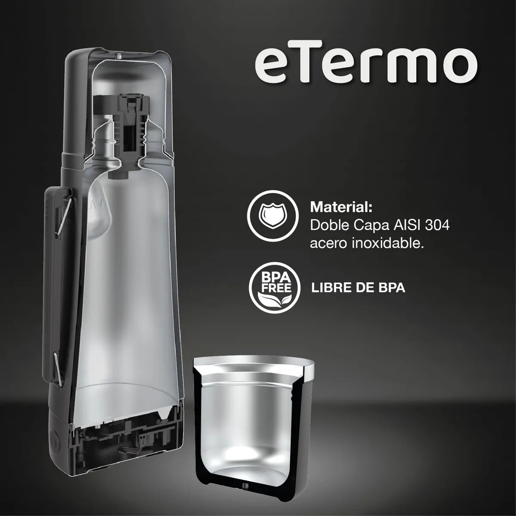 Termo Eléctrico Peabody Pe-eta1001r Rojo Dos En Uno 1lt