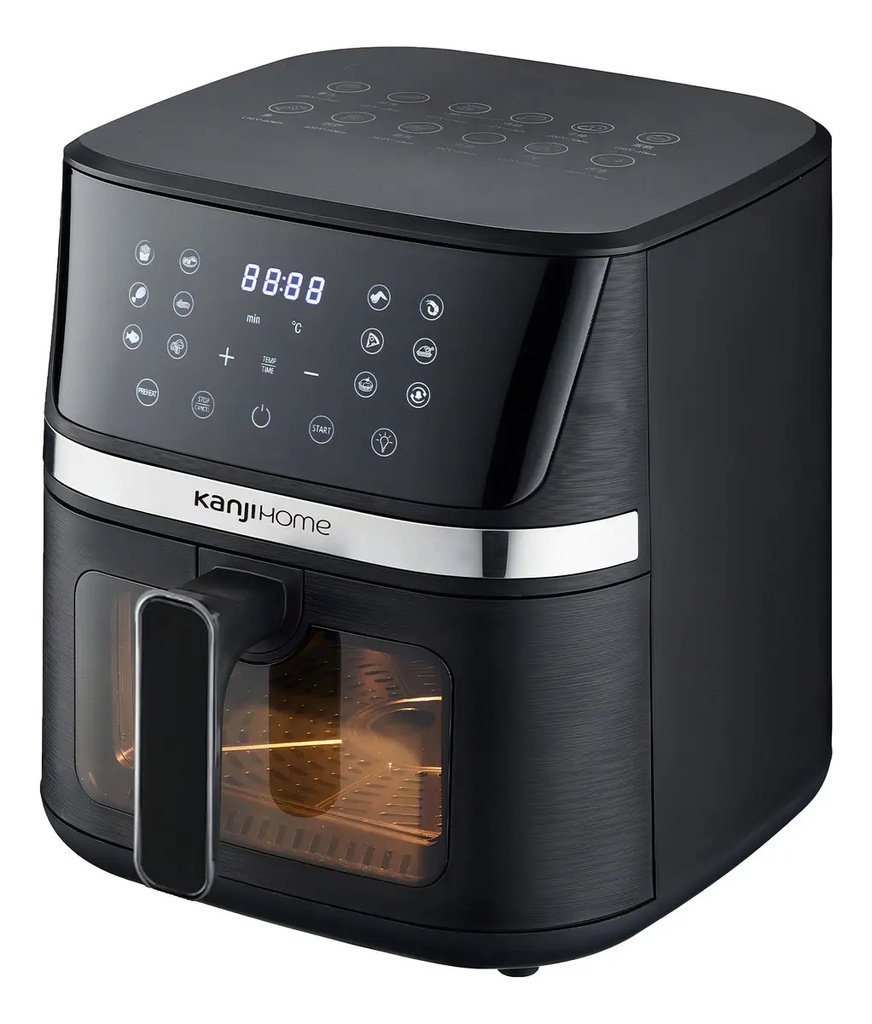 Freidora De Aire Kanji 8 Litros Kjh-1700dc 1700w Negro