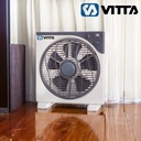 Ventilador Turbo 12 - 40w Vitta Potente 5 Aspas Timmer 5 Gris 30 Cm 50 Hz Blanco Plástico