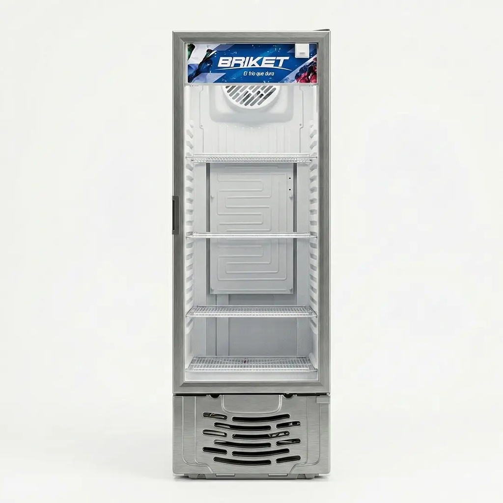 Heladera Exhibidora Vertical Briket Master 3000 293 Lts