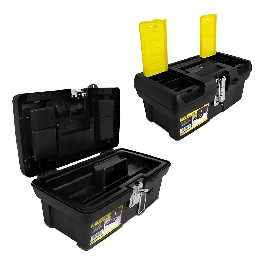 Caja Plastica Con Bandeja Cerraduras Metálicas 318 Mm 13-013