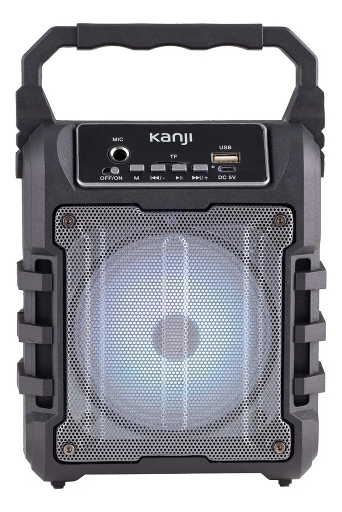 Parlante Bluetooth Portátil Radio Fm Usb Y Sd Kanji Amnesia  Negro