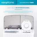 Lavasecarropas Semiautomático Kanji Twin Lava & Seca 5kg Con Bomba De Extracción Xpb55-655sp Blanco