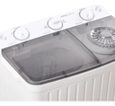 Lavasecarropas Semiautomático Kanji Twin Lava & Seca 5kg Con Bomba De Extracción Xpb55-655sp Blanco
