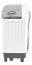 Lavasecarropas Semiautomático Kanji Twin Lava & Seca 5kg Con Bomba De Extracción Xpb55-655sp Blanco
