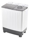 Lavasecarropas Semiautomático Kanji Twin Lava & Seca 5kg Con Bomba De Extracción Xpb55-655sp Blanco