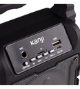 Parlante Bluetooth Portátil Radio Fm Usb Y Sd Kanji Amnesia  Negro