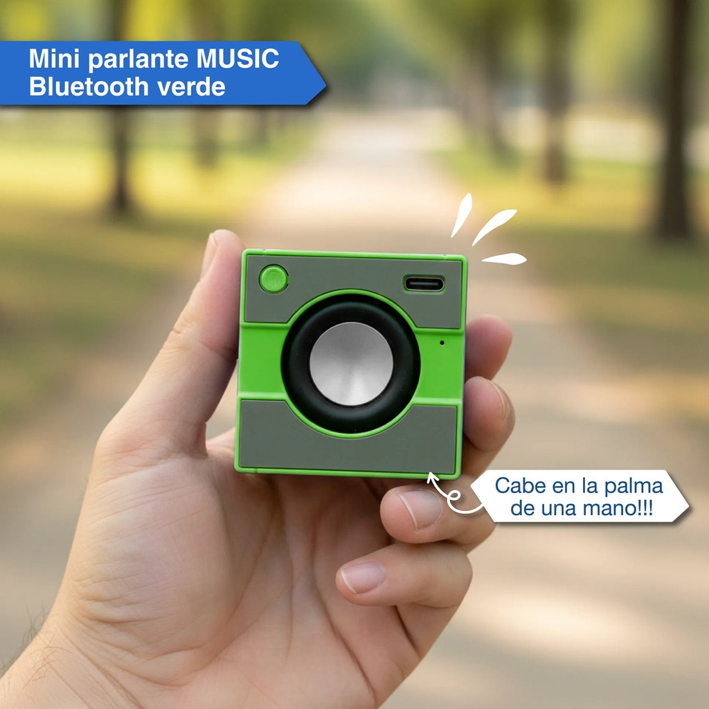Parlante Portátil Music Bluetooth Mini Usb Altavoz Verde