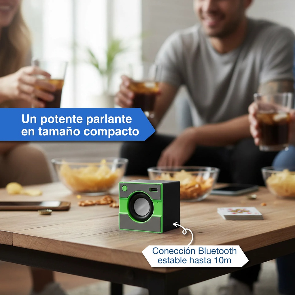 Parlante Portátil Music Bluetooth Mini Usb Altavoz Verde