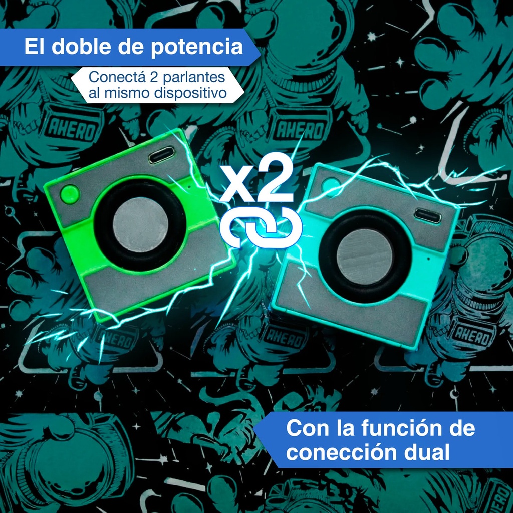 Parlante Portátil Music Bluetooth Mini Usb Altavoz Verde