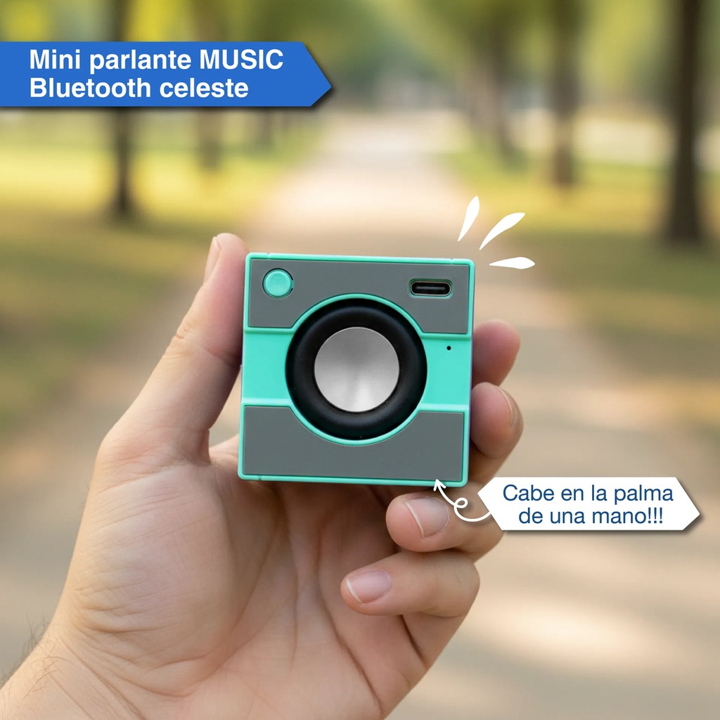 Parlante Portátil Music Bluetooth Mini Usb Altavoz Azul