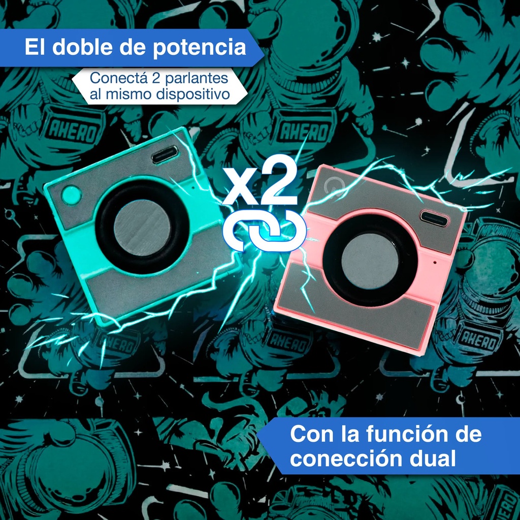 Parlante Portátil Music Bluetooth Mini Usb Altavoz Azul