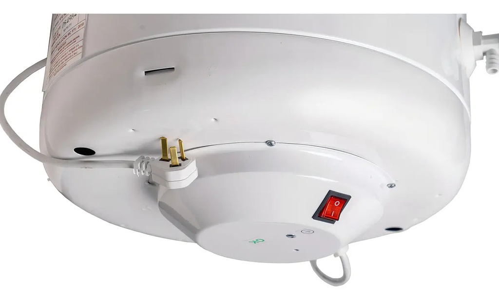 Termotanque Ecotermo Elec 125 Cs Eléctrico 125 Litros Conexión Superior Color Blanco