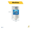 Termotanque Eléctrico Ecotermo 70lts Conexión Inferior Color Blanco