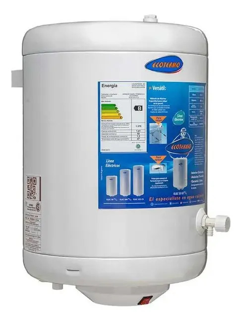 Termotanque Eléctrico Ecotermo 49l Blanco Conexión Inferior Anticorrosivo
