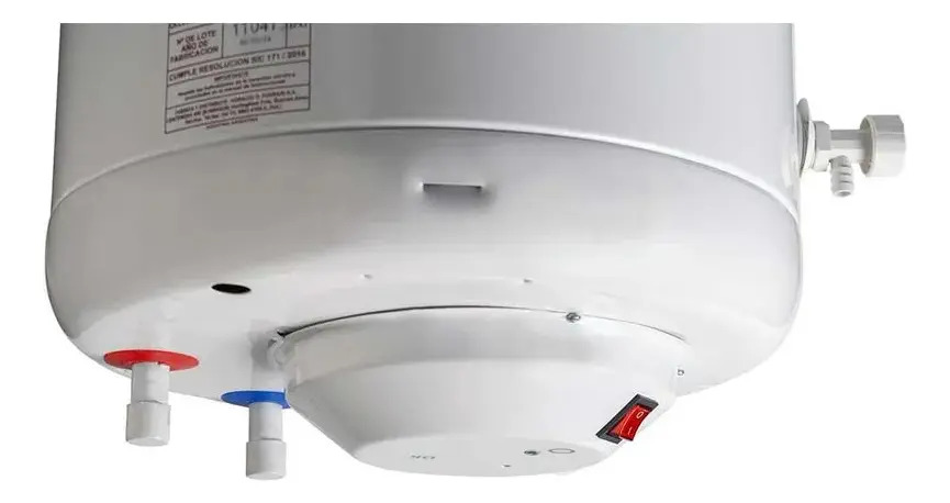 Termotanque Eléctrico Ecotermo 49l Blanco Conexión Inferior Anticorrosivo