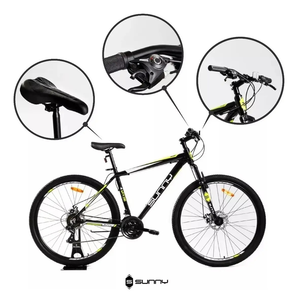 Bicicleta Sunny Mtl 290 R29 M Shimano Negro/celeste R29 Negro M