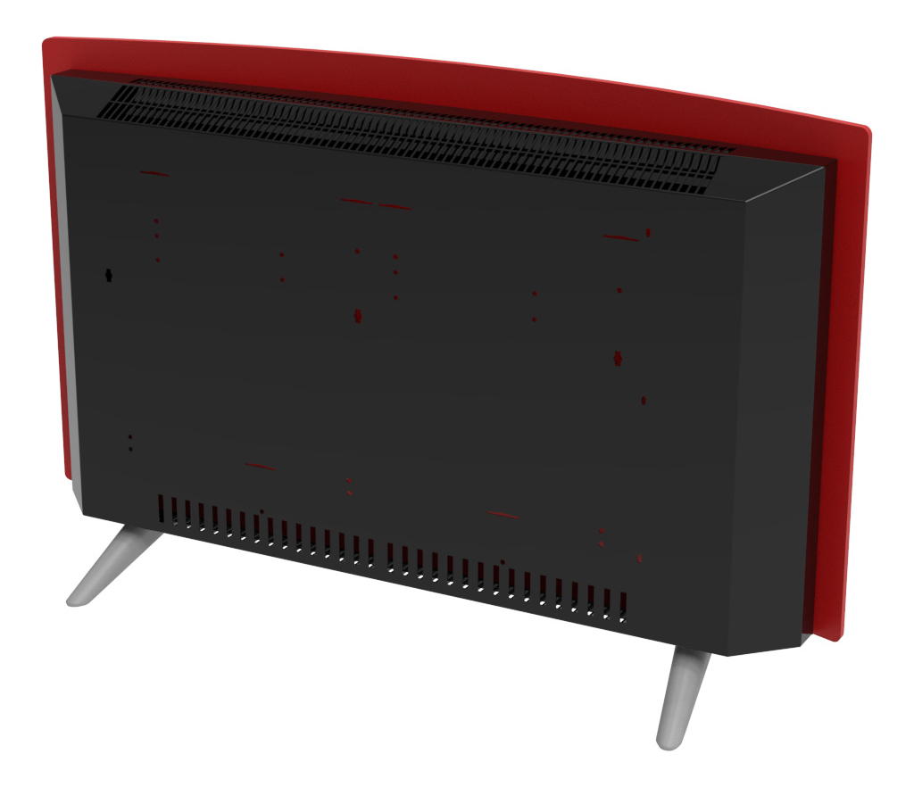 Panel Calefactor Eléctrico Peabody Pe-vqm20 Rojo 220v P2 Rojo