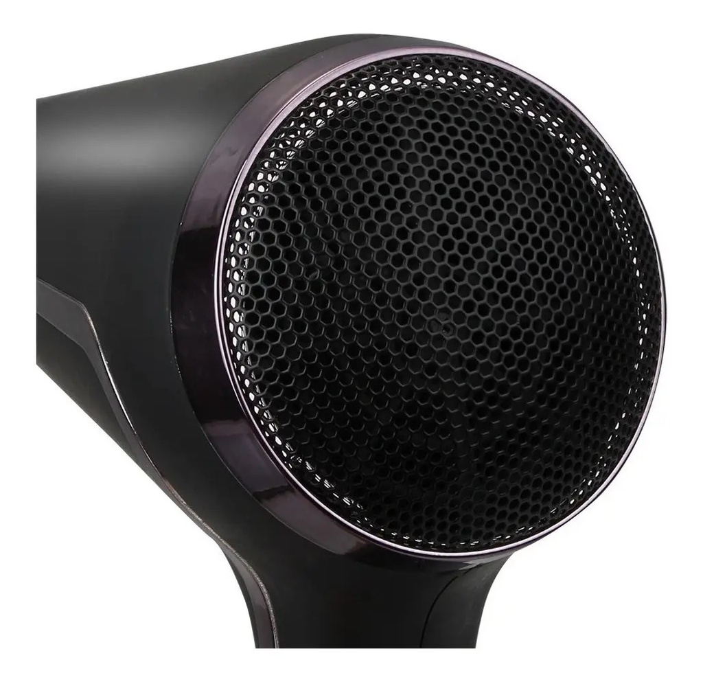 Secador De Pelo Yelmo Sc-3625 De 2000w Tourmaline Ion Negro