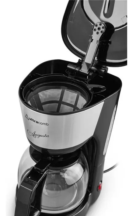 Ultracomb Ca2208 Cafetera 12 Pocillos Jarra Vidrio Termico Negro