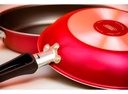 Batería Cocina Olla Cacerola Teflón Safira 7p Mta Ct Rojo