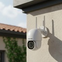 Camara Kanji Smart Ip Kj-camip1mx4 Wifi 1080fhd Seguridad Color Blanco