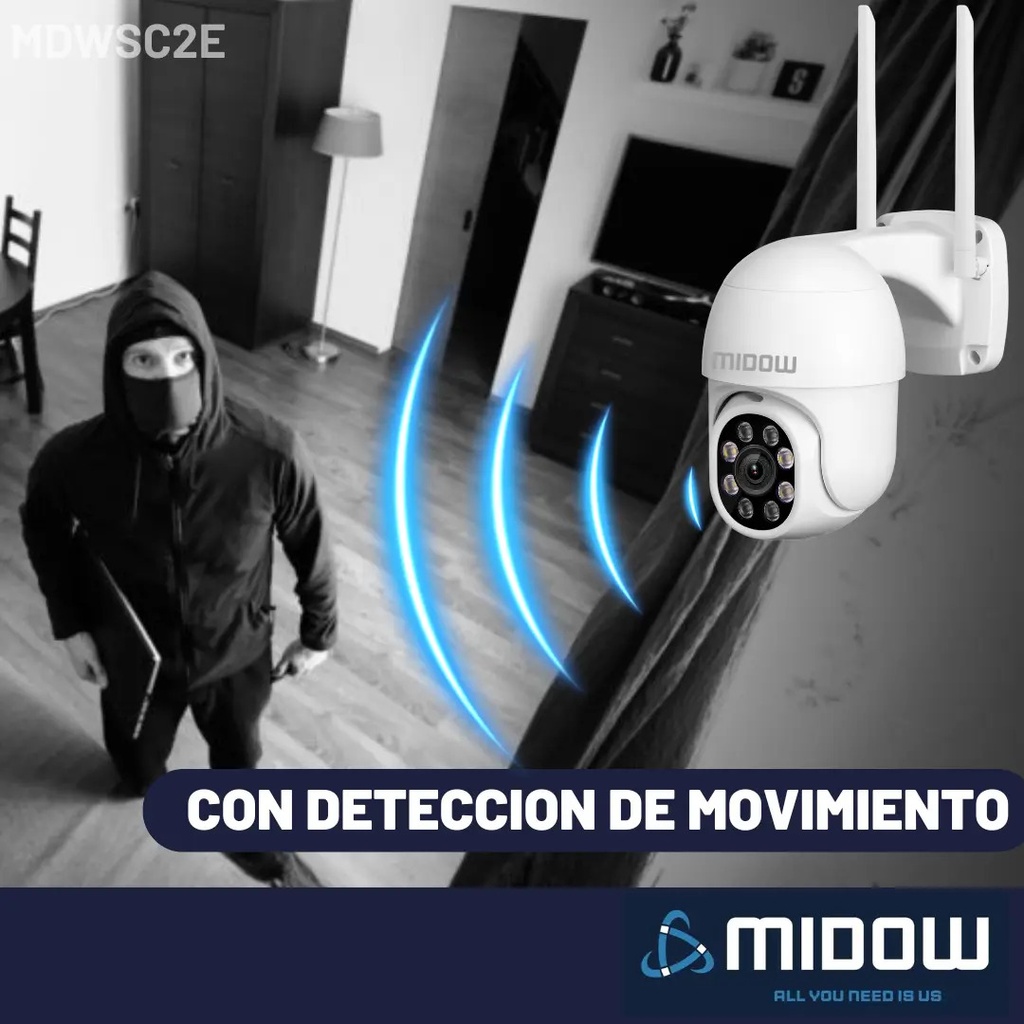 Camara Midow Exterior Domo 2K WIFI MDWSC2E