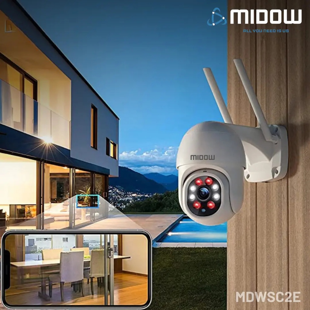 Camara Midow Exterior Domo 2K WIFI MDWSC2E