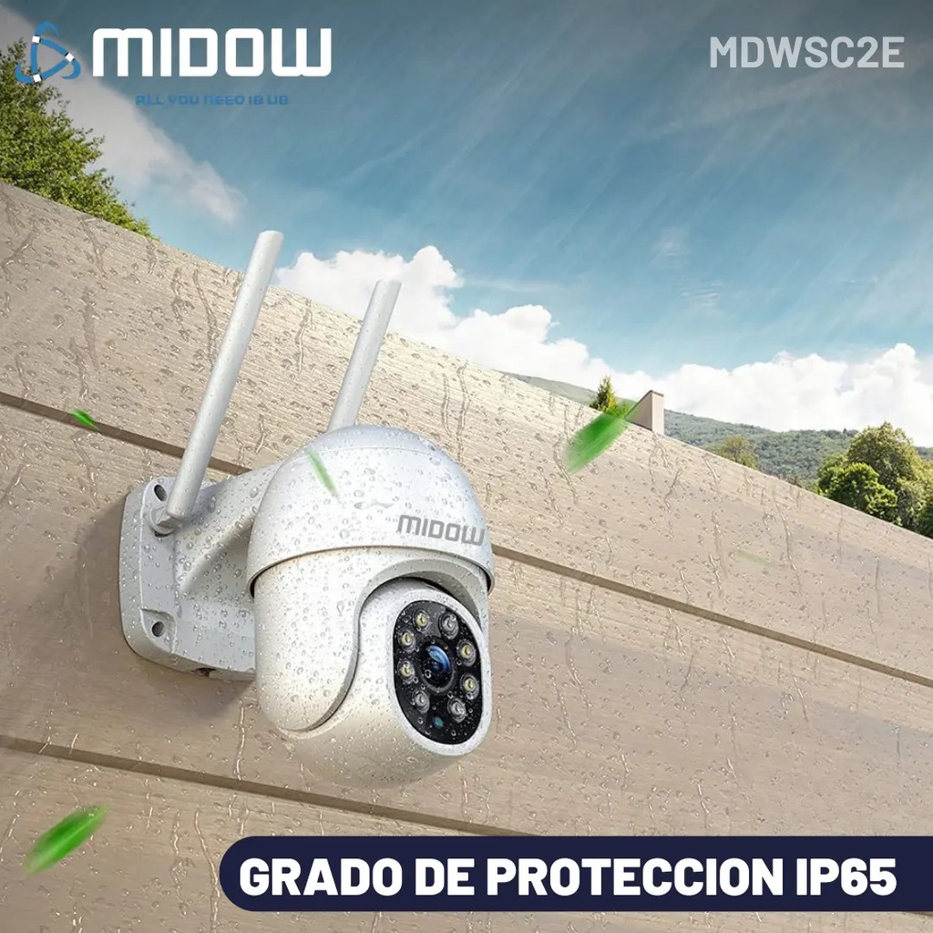 Camara Midow Exterior Domo 2K WIFI MDWSC2E