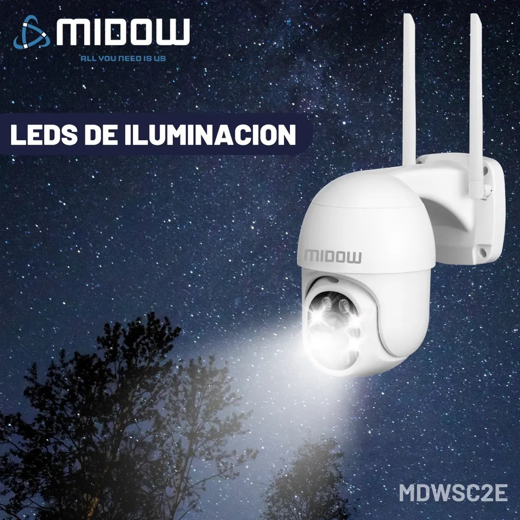 Camara Midow Exterior Domo 2K WIFI MDWSC2E