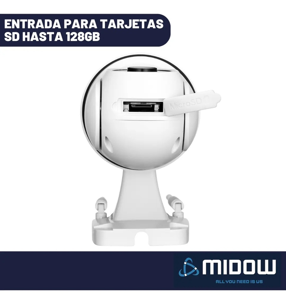 Camara Midow Exterior Domo 2K WIFI MDWSC2E
