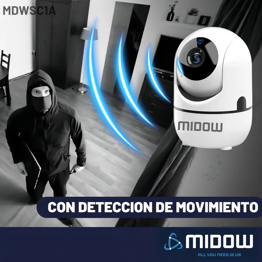 Camara IP 2K WIFI MIDOW MDWSC1A