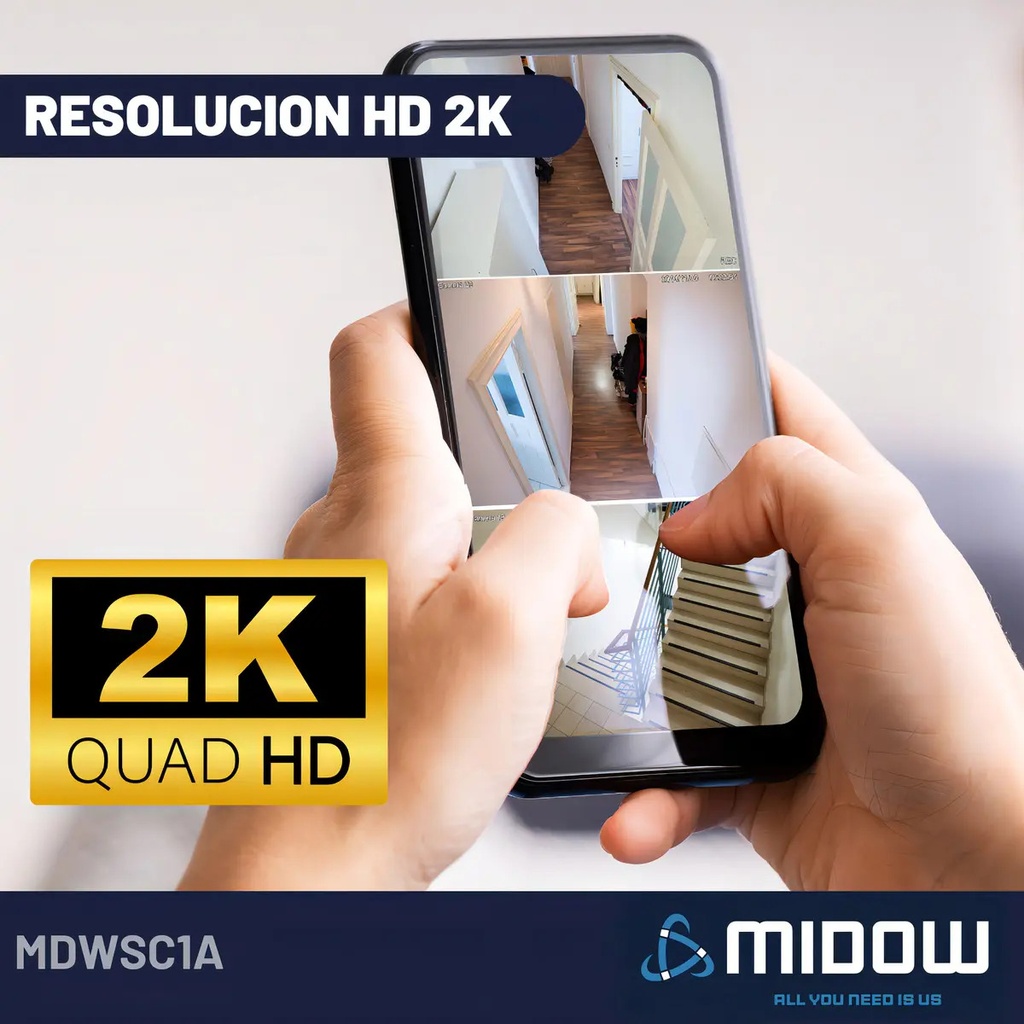 Camara IP 2K WIFI MIDOW MDWSC1A