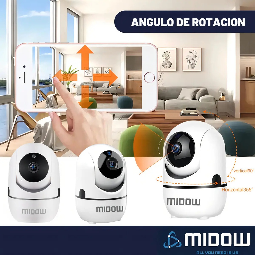 Camara IP 2K WIFI MIDOW MDWSC1A