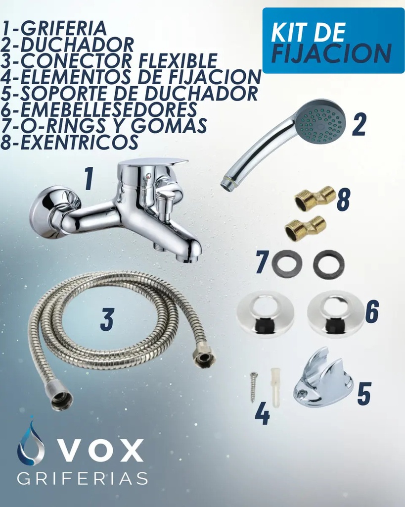 Griferia Baño Con Juego De Ducha 035 IC06012697V V25001