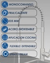Griferia Cocina Monoco Acero Inox F35 IC06012697V V25305S