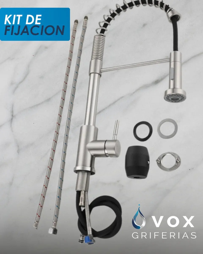 Griferia Cocina Monoco Acero Inox F35 IC06012697V V25305S