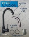 Griferia Cocina Monoco Al Ø35 Negro Redond (V25605)