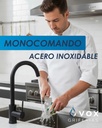 Griferia Cocina Monoco Al Ø35 Negro Redond (V25605)